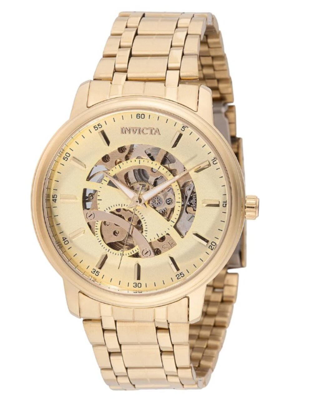 Invicta Objet D Art Arcalis Automatic Men's Watch w/ Skeleton Dial - 42.5mm, Gol
